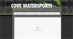Desktop Screenshot of covewatersports.com
